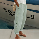 Portofino Leinen Gestreifte Hose