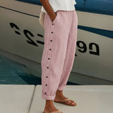 Portofino Leinen Gestreifte Hose