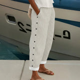 Portofino Leinen Gestreifte Hose