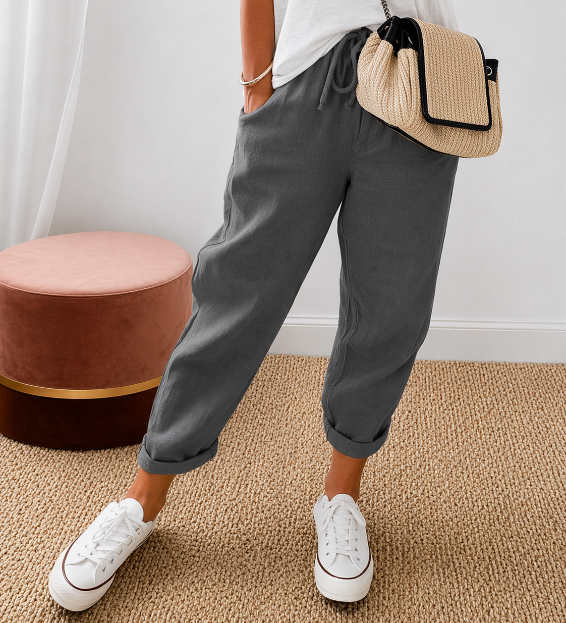 Nora Entspannte Leinenhose
