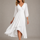 Mia™ | Elegantes V-Ausschnitt Langkleid