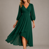 Mia™ | Elegantes V-Ausschnitt Langkleid