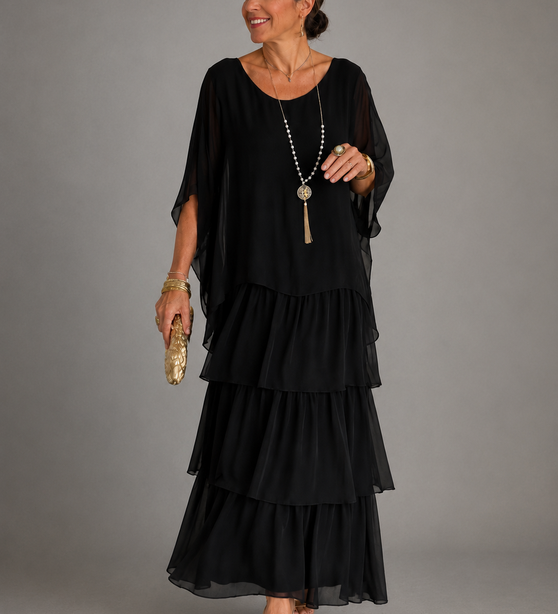 Lara™ | Elegantes Fließendes Maxikleid