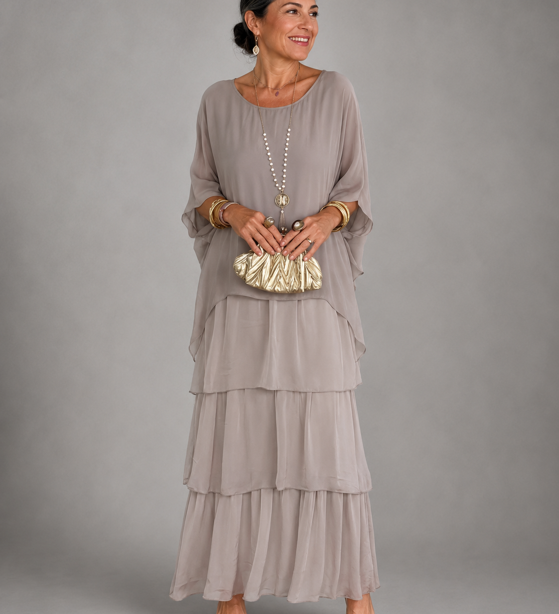 Lara™ | Elegantes Fließendes Maxikleid