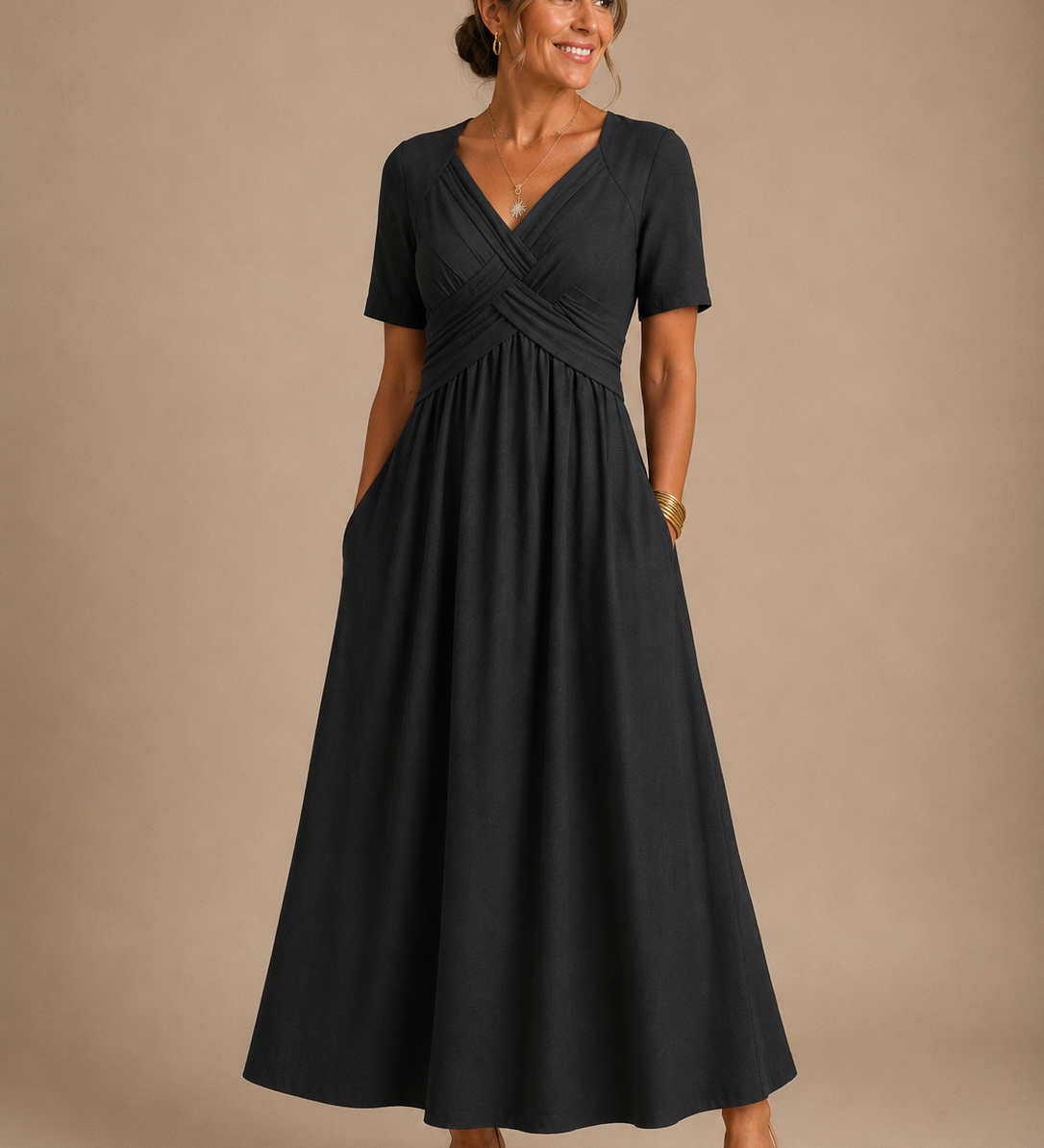 Angeli™ | Elegantes Midi-Kleid