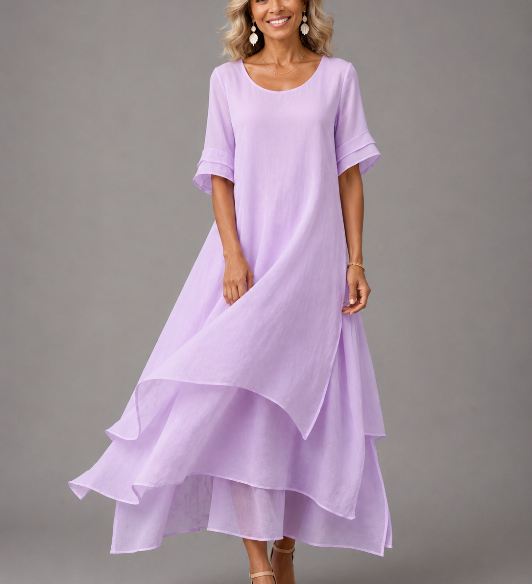 Liora™ | Fließendes Grace Maxikleid