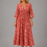 Althea™ | Bohemian Flow Midi Kleid