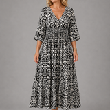 Althea™ | Bohemian Flow Midi Kleid