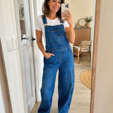 Nora™ | Latzhose aus Denim mit Taschen