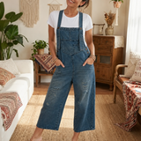 Aurevia™ | Latzhose aus Denim mit Vintage-Look