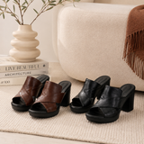 Capri Leder Mules