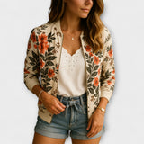 Sommerfeld™ | Kaelin – Stylische Bomberjacke mit Blumenmuster