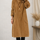 Jenny™ - Rollkragen-Midikleid