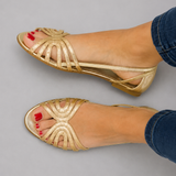 Eleonora | Goldene Sandalen Sommerlicht