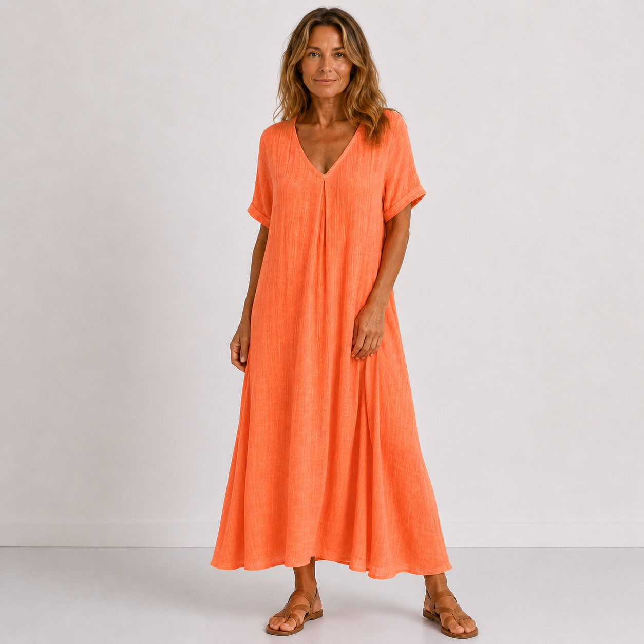 Violette - Fließendes langes Kleid