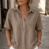 Vera | Elegante Bluse mit Kragen und Knöpfen