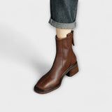 Lara - Damen Gummi- und Kunstlederstiefel