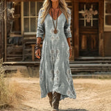 Emily - Vintage-inspiriertes lässiges Kleid mit langen Ärmeln