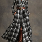 Bodil™ -  Maxi-Hemdkleid mit Karomuster