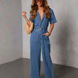 Mónica™ | Denim-Overall mit V-Ausschnitt