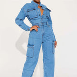 Eva™ | Eleganter Jeans-Overall