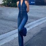 Andrea™ | Eleganter Damen-Monokleid aus Denim
