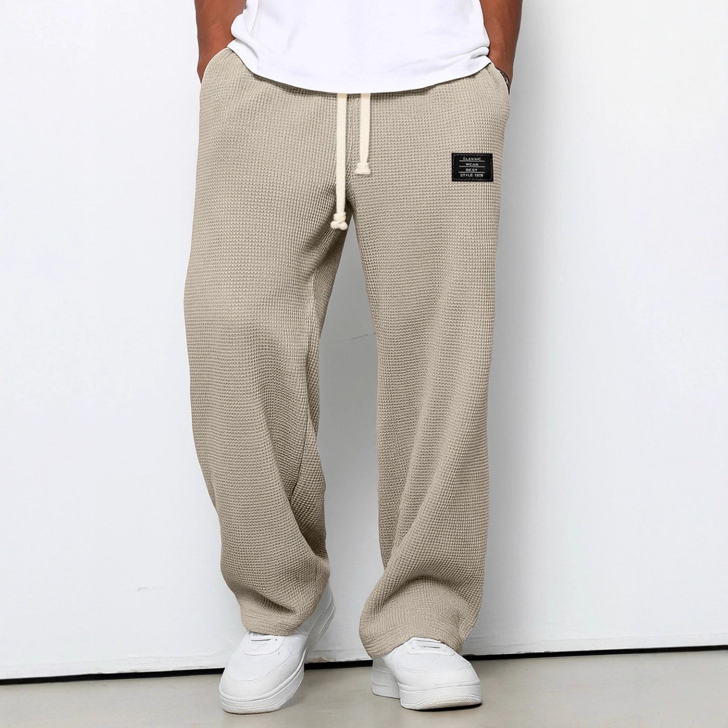 Lässige Herren-Freizeithose mit verstellbarem Bund