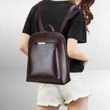 Saskia - Klassischer Doppelreißverschluss-Rucksack