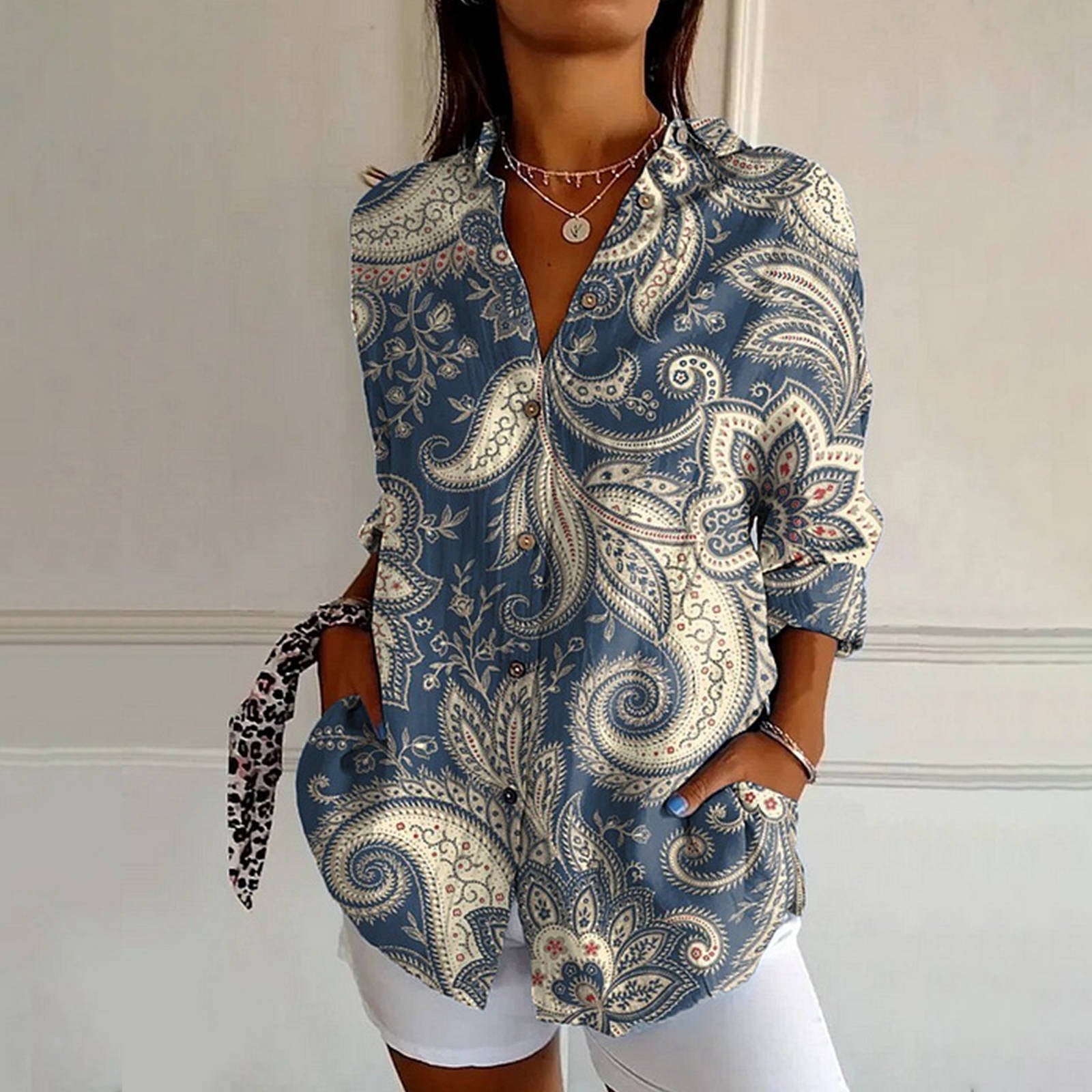 Mayla | Vintage Blumenbluse