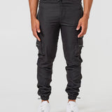 Schwarze Cargo-Hose