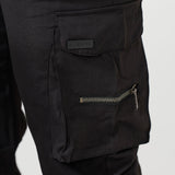 Schwarze Cargo-Hose