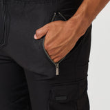 Schwarze Cargo-Hose