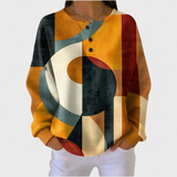 Océane | Strukturierter Pullover mit geometrischen Mustern