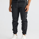 Schwarze Cargo-Hose