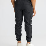 Schwarze Cargo-Hose