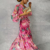 Hazel | Wickelkleid mit Blumenmuster