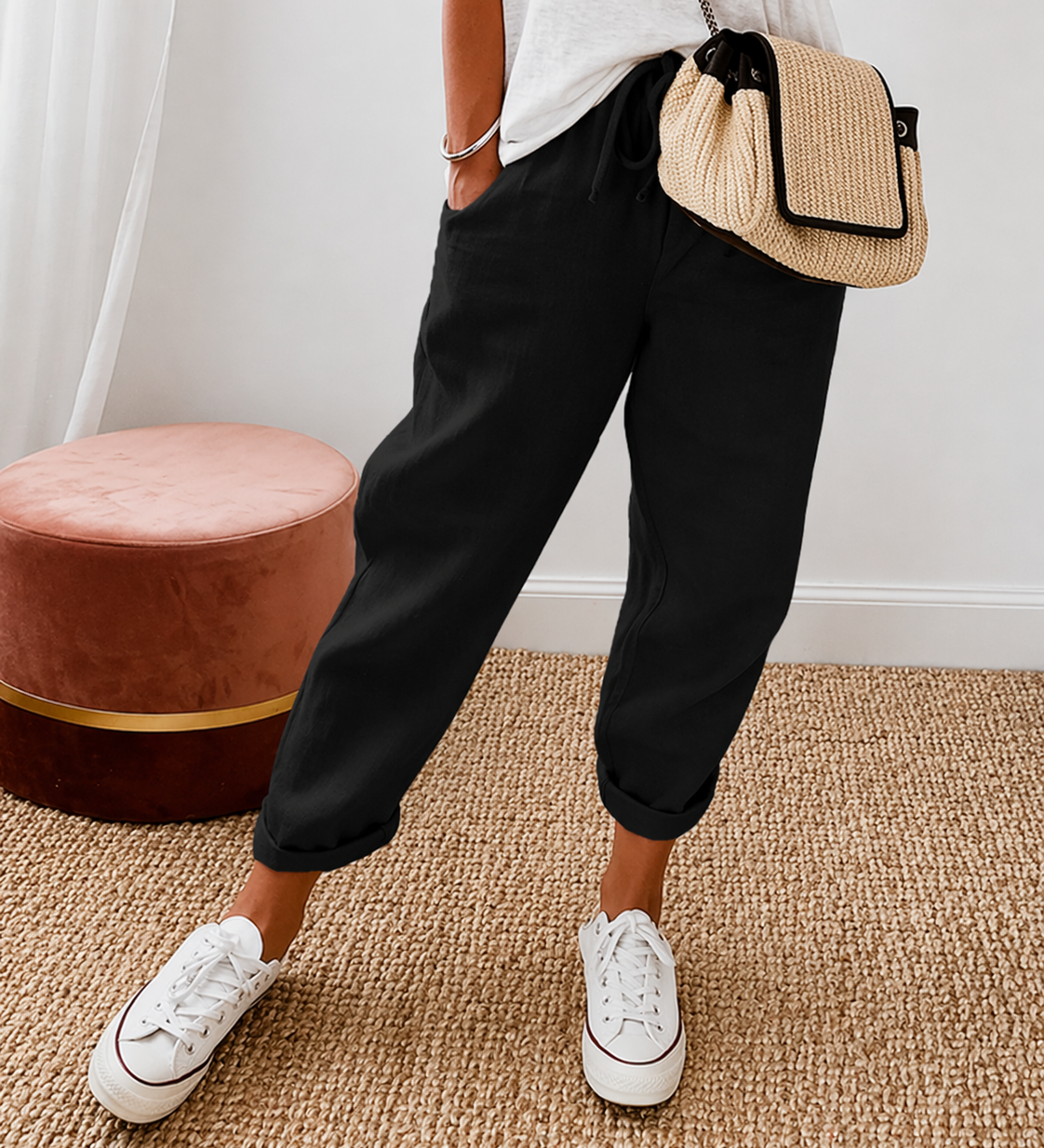 Nora Entspannte Leinenhose