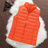 ISA GEPOLSTERTES GILET | ORANGE