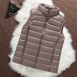 ISA GEPOLSTERTES GILET | CHAMPAGNE
