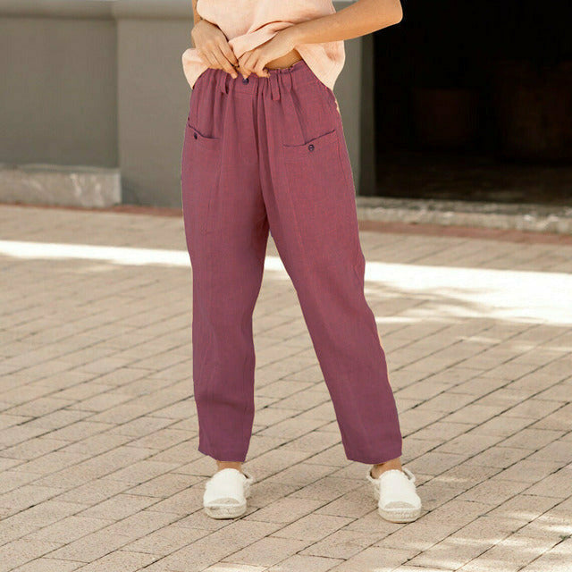 Lässige elastische Bundhose