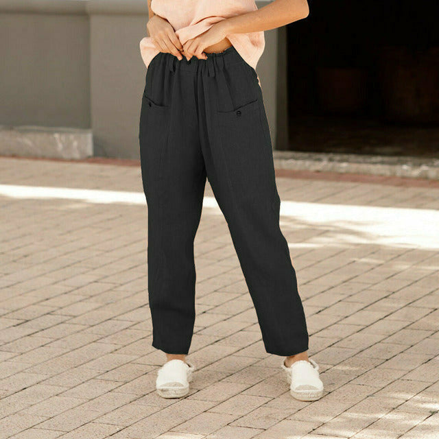 Lässige elastische Bundhose