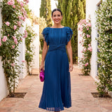 Seraphina | Elegantes Maxikleid mit Drapiertem Bund