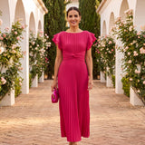 Seraphina | Elegantes Maxikleid mit Drapiertem Bund
