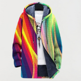 Asha - Regenbogenstreifen Sweatshirt
