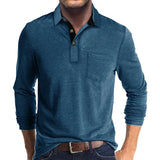 Herren Langarmshirt in Unifarbe
