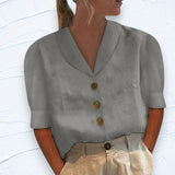 Van Elst Mode® | Knopfb blouse mit geknöpftem Vorderteil