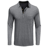 Herren Langarmshirt in Unifarbe