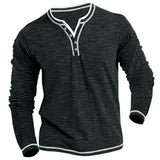 Herren Langarm V-Ausschnitt