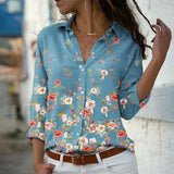 Van Elst Mode® | MODISCH BEDRUCKTE BLUSE