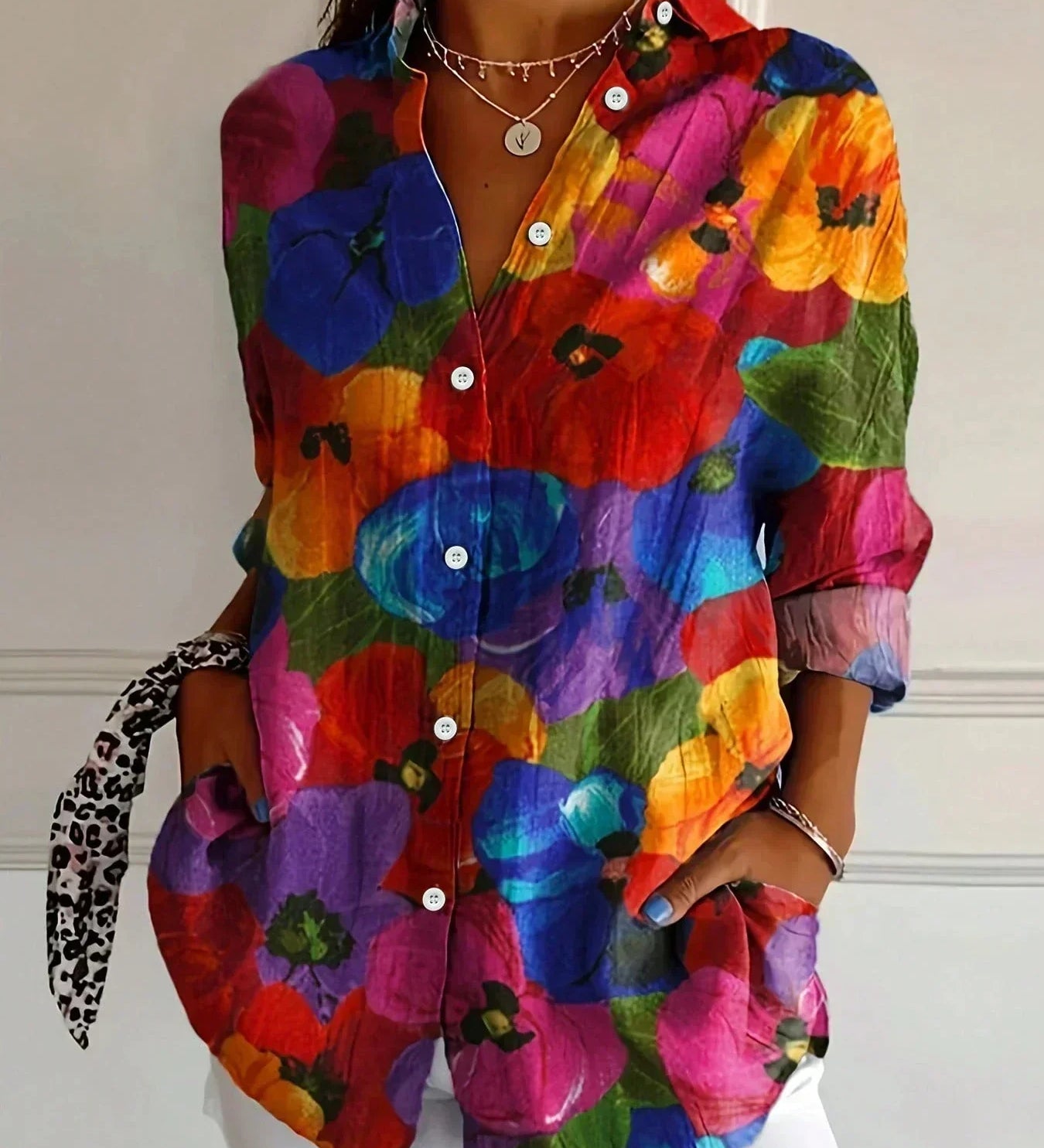 Bunte Frühlingsbluse